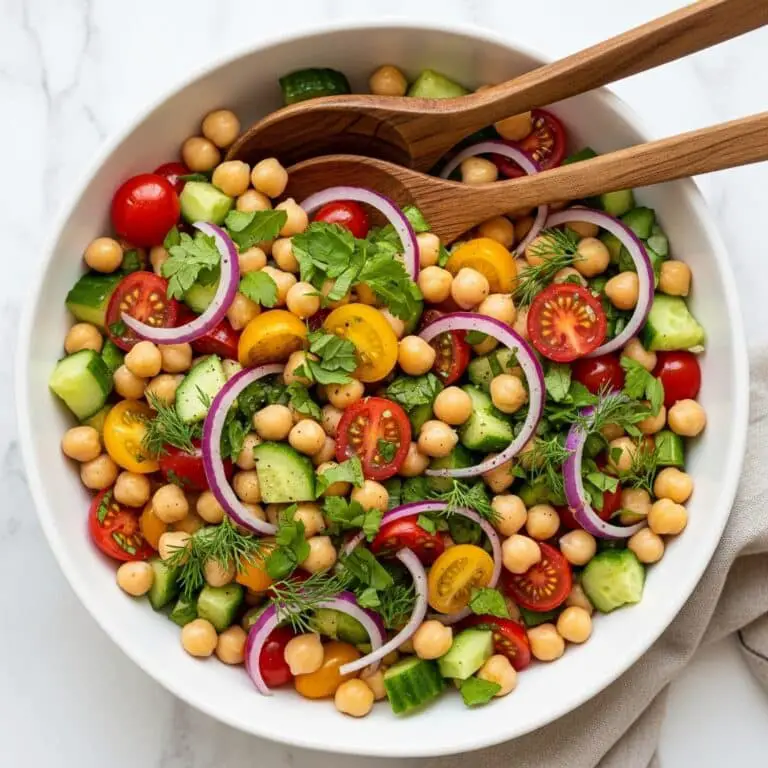 Refreshing Chickpea Salad with Fresh Herbs and Lemon Recipe