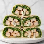Grilled Chicken Wraps with Lettuce, Cheese, and Ranch Recipe