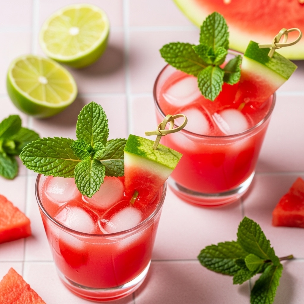 Watermelon Mojito Mocktail Recipe