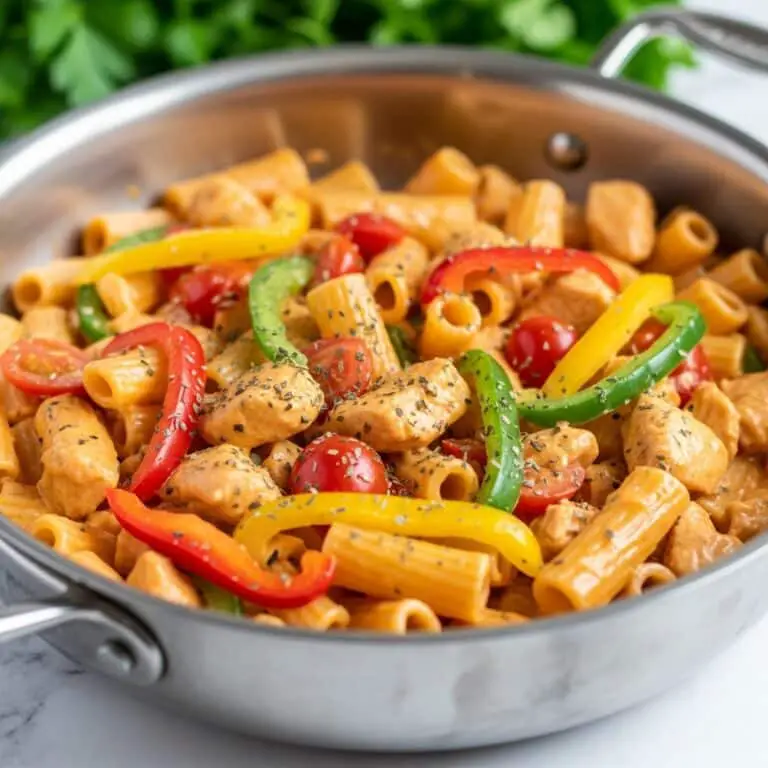 Creamy Chicken Fajita Pasta Recipe