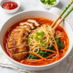 Blackened Chicken Ramen Noodle Soup Recipe
