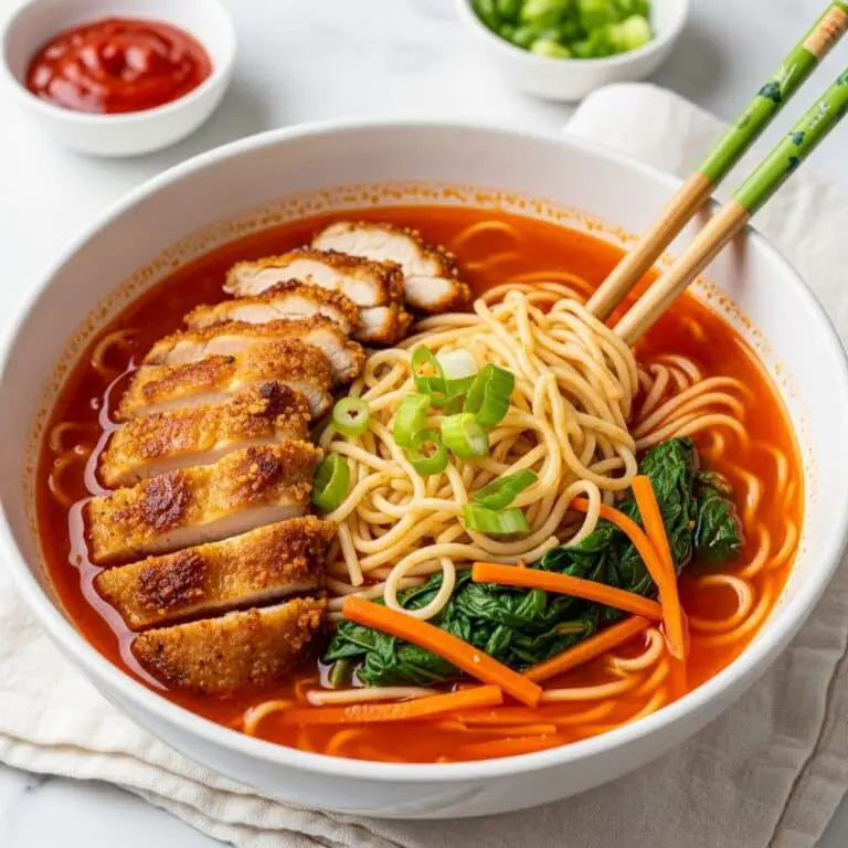 Blackened Chicken Ramen Noodle Soup Recipe