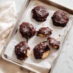 Peanut Butter Frozen Yogurt Bites with Chocolate Coating Recipe