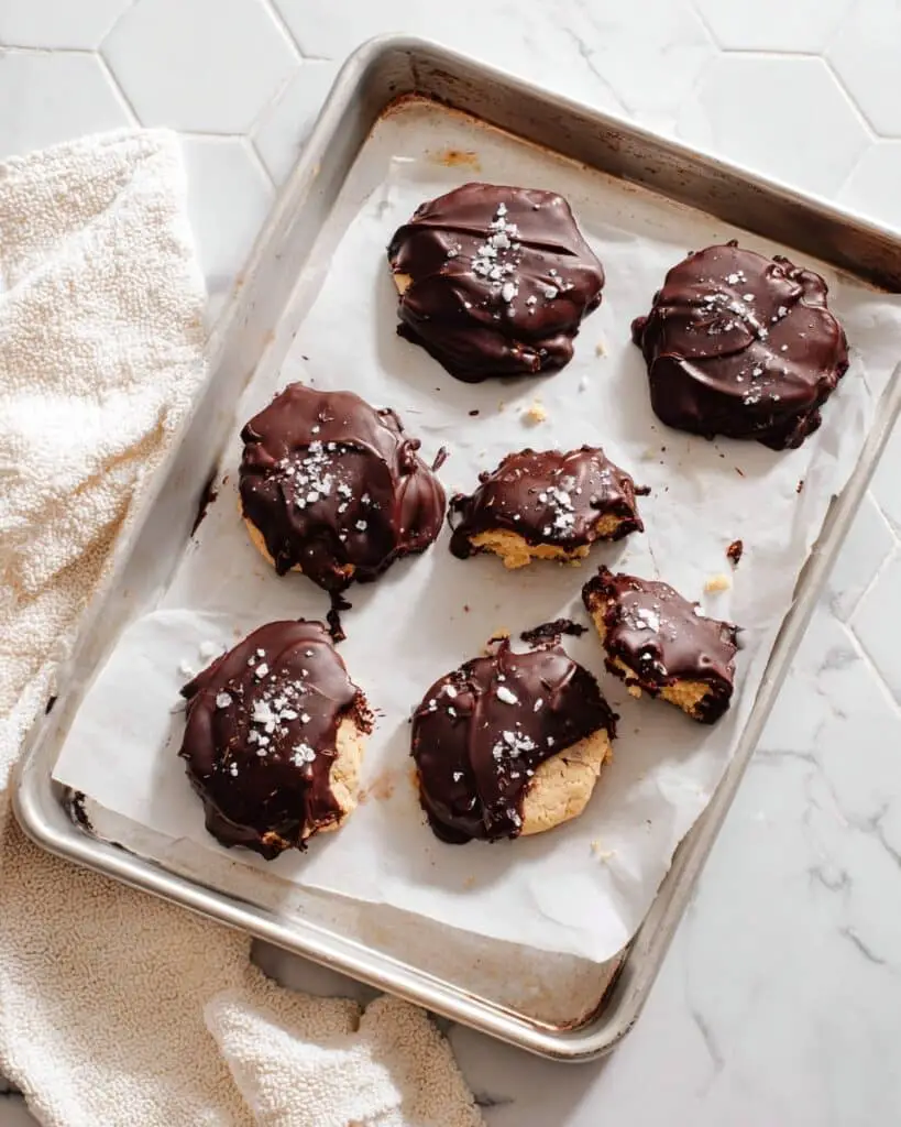 Peanut Butter Frozen Yogurt Bites with Chocolate Coating Recipe