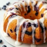 Blueberry Cake with Vanilla Almond Glaze Recipe