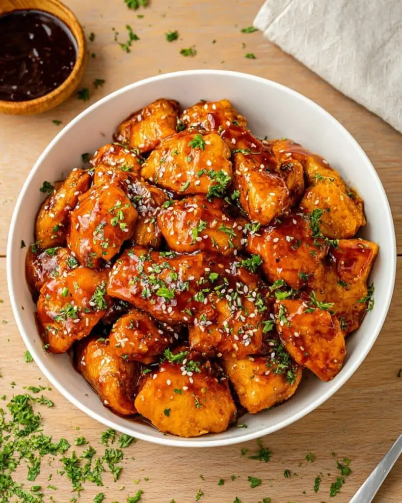 Air Fryer Honey BBQ Chicken Bites Recipe