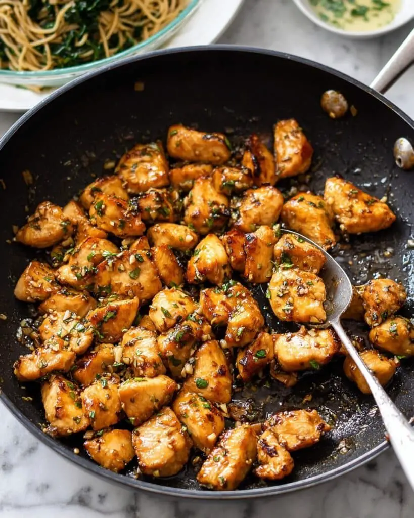 Garlic Butter Chicken Bites Recipe