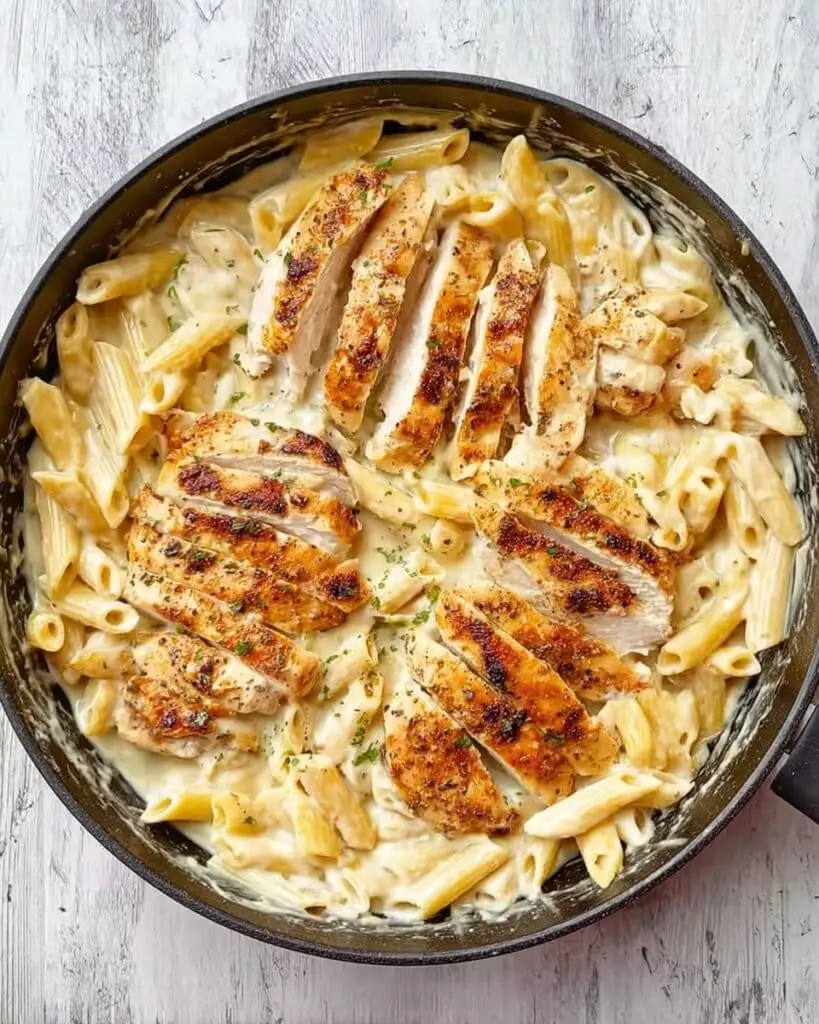 Garlic Parmesan Chicken Pasta Recipe