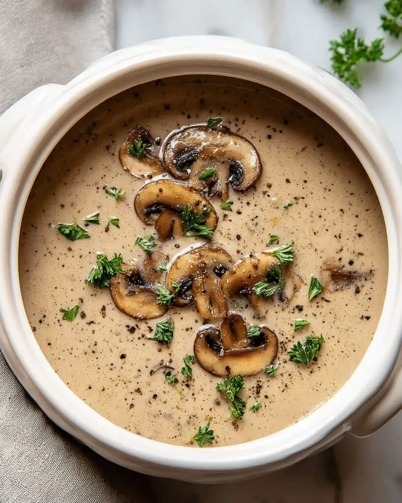 Slow-Cooker Mushroom Soup with Sherry Recipe