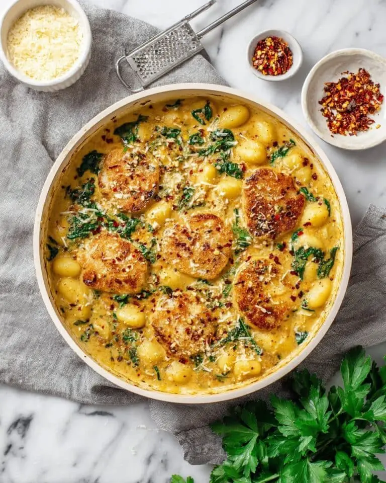 Garlic Chicken Gnocchi Skillet Recipe