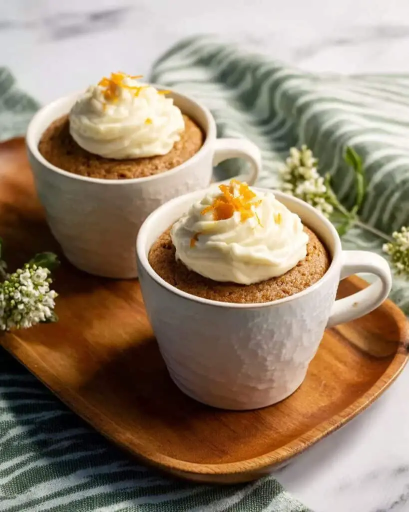 3 Minute Carrot Cake Mug Recipe