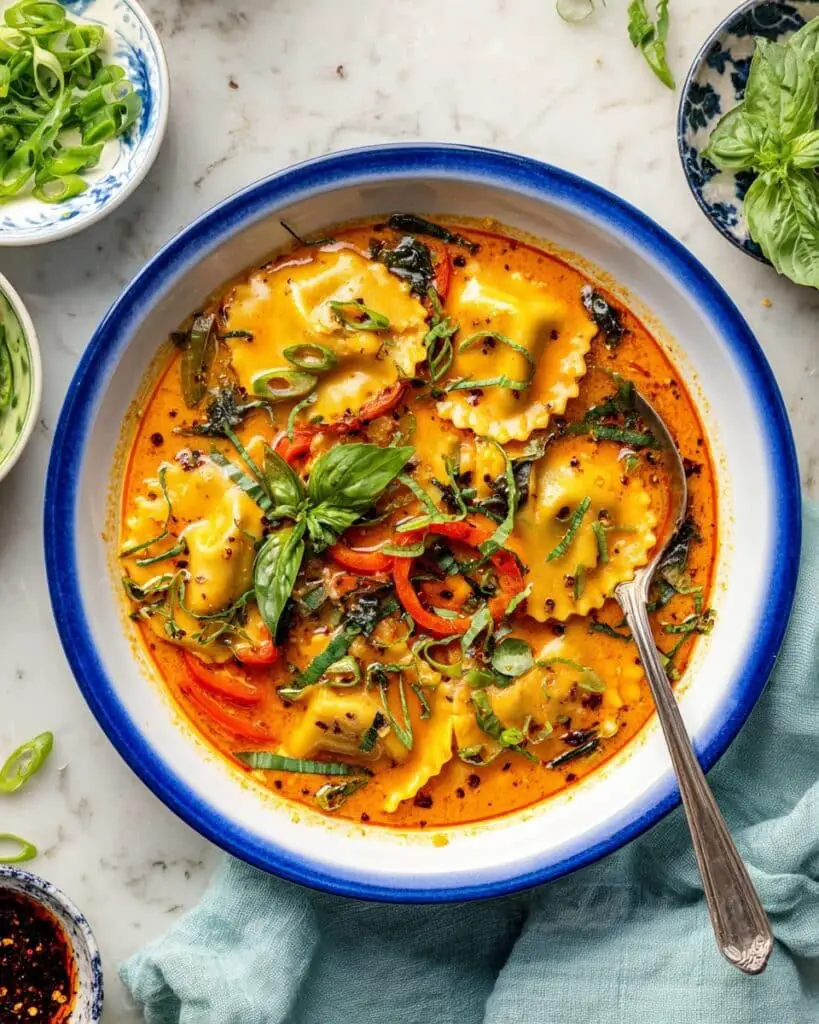 Red Curry Dumpling Soup Recipe