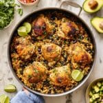 One Pan Cilantro Lime Chicken and Rice Recipe