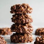 Healthy No-Bake Chocolate Peanut Butter Cookies Recipe