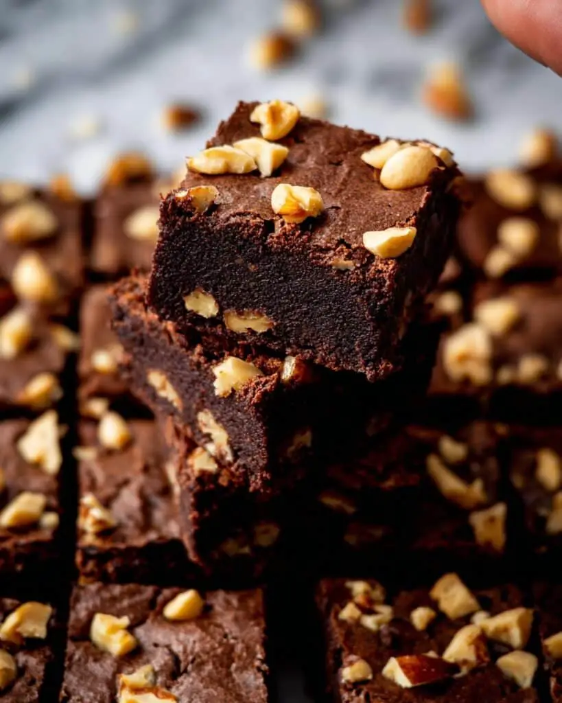 Fudgy Frosted Brownies with Walnuts Recipe