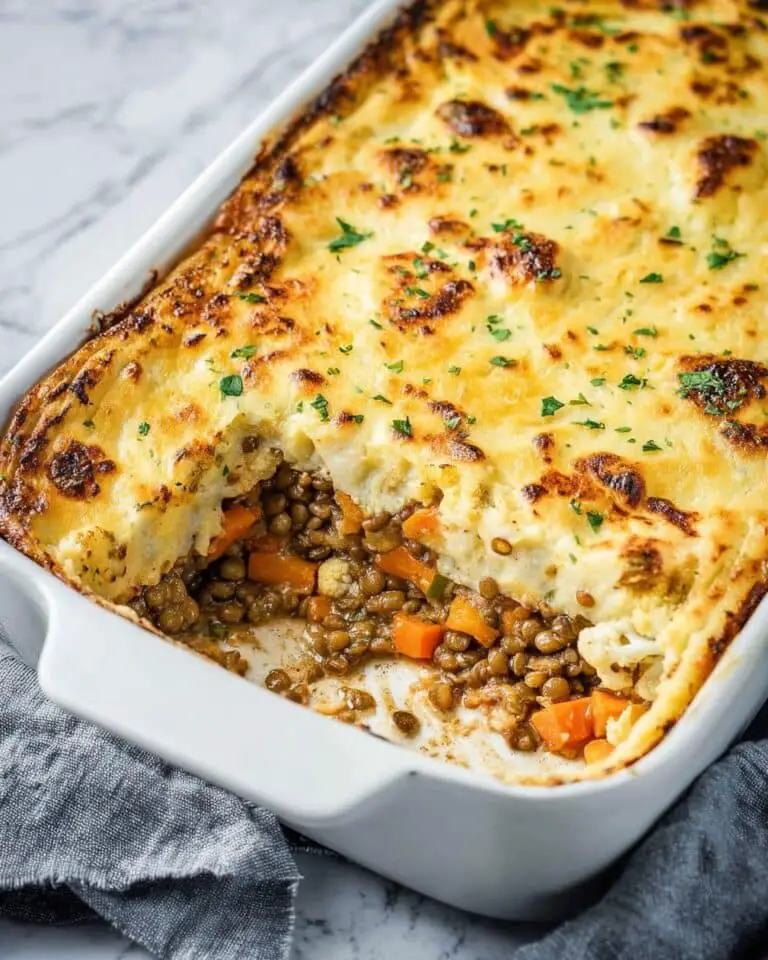 Creamy Lentil and Vegetable Bake (Vegan, Gluten-Free) Recipe