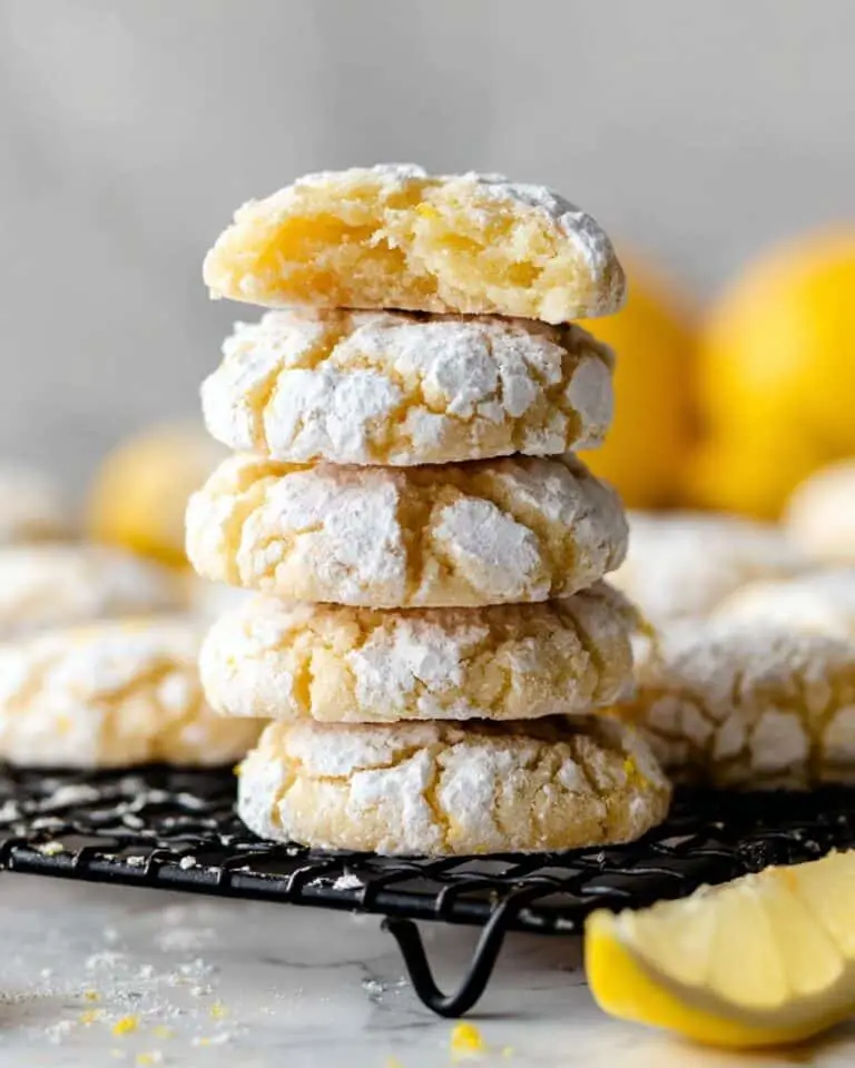 Lemon Crinkle Cookies Recipe