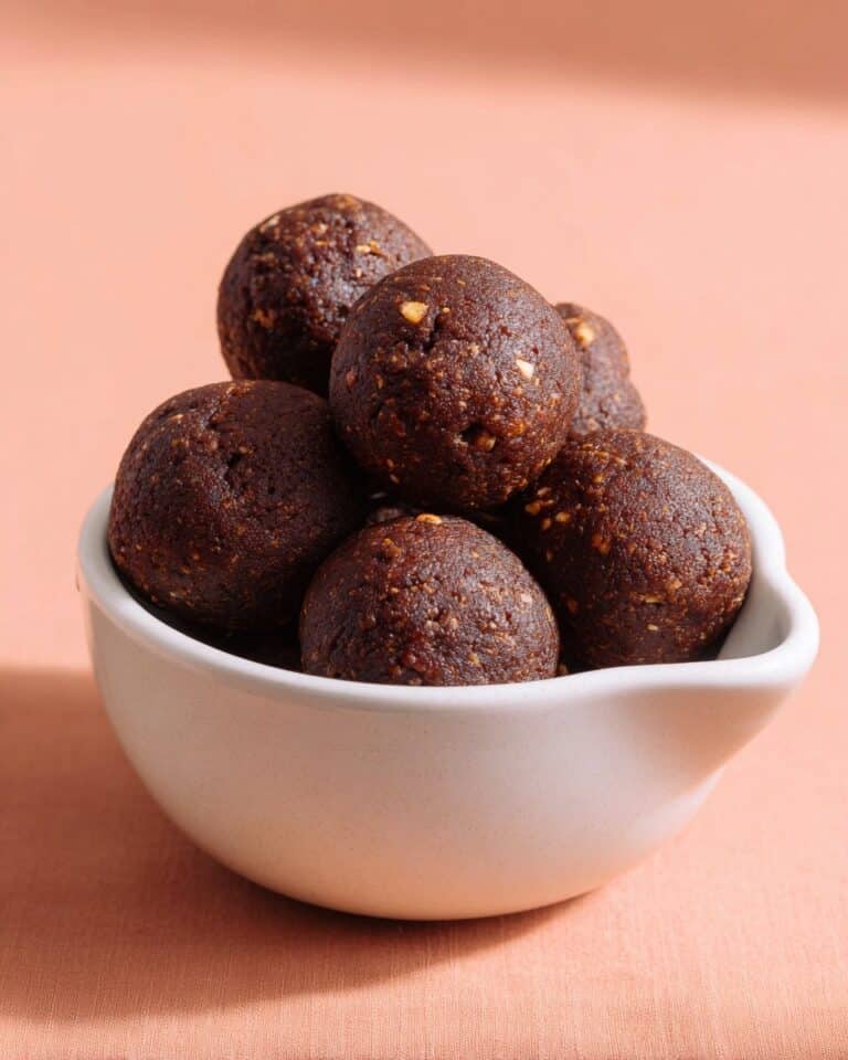 Ooey Gooey Brownie Batter Protein Balls (No Bake, No Blender Required) Recipe