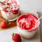 Strawberries & Cream Overnight Oats Recipe