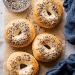Greek Yogurt Bagels with Everything Seasoning Recipe