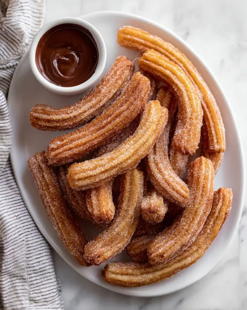 Cinnamon Sugar Fried Churros Recipe