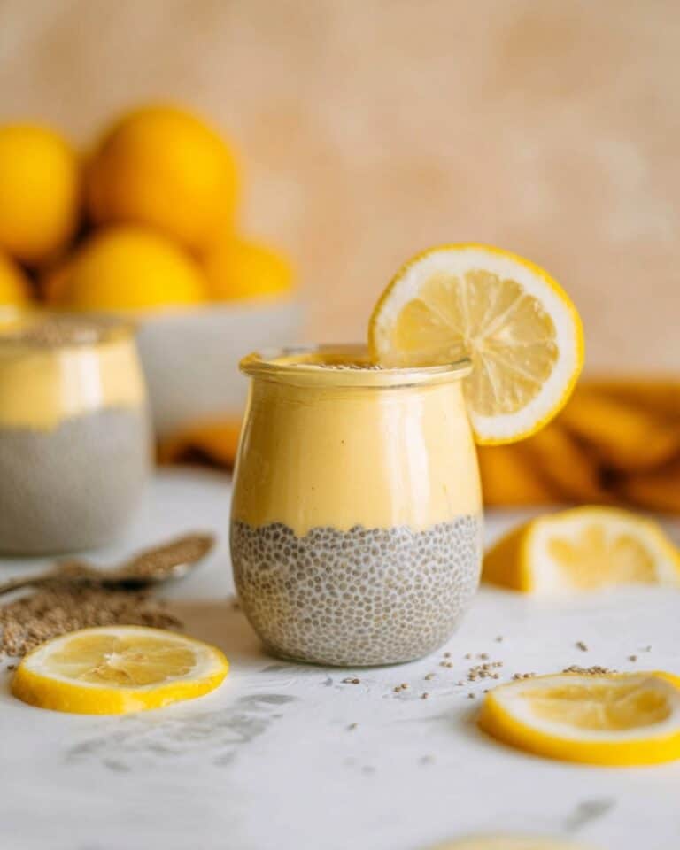 Lemon Cream Chia Pudding with Oat Milk Recipe