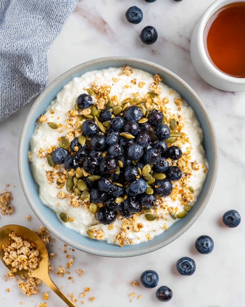 Blueberry & Muesli Cottage Cheese Bowl Recipe
