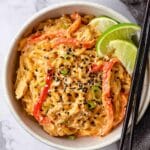 Thai Curry Noodles with Chicken in a Crazy Good Coconut Sauce Recipe