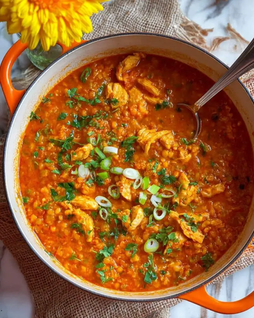 Red Lentil Chicken Soup Recipe