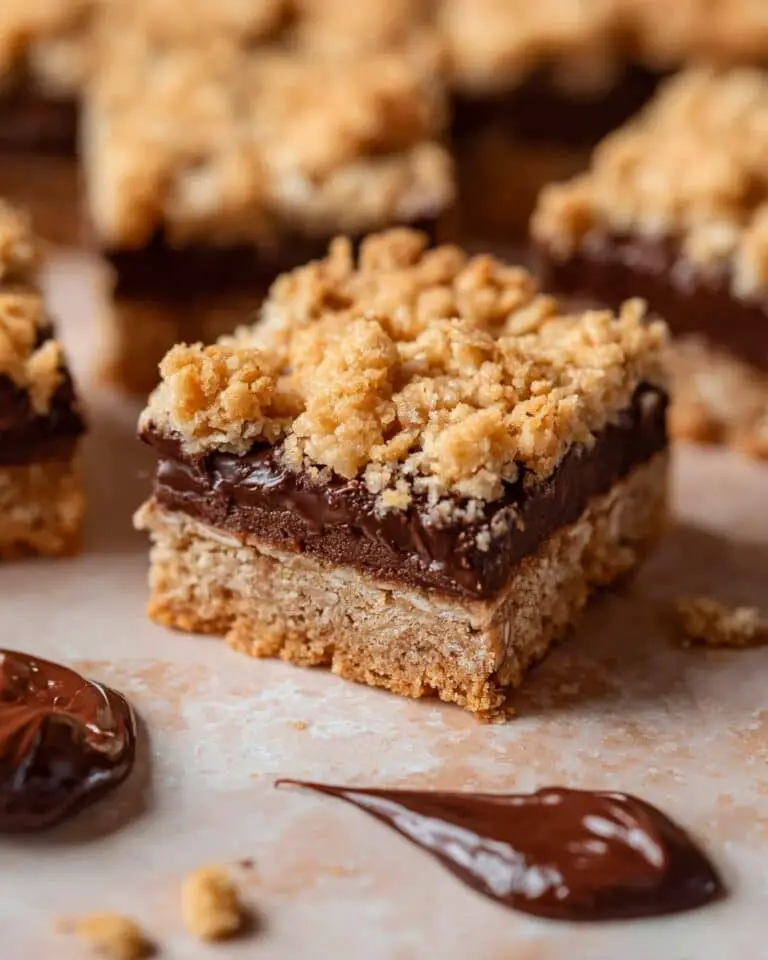 Nutella Oatmeal Bars Recipe