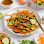 Carrot and Cucumber Salad with Spicy Dressing Recipe