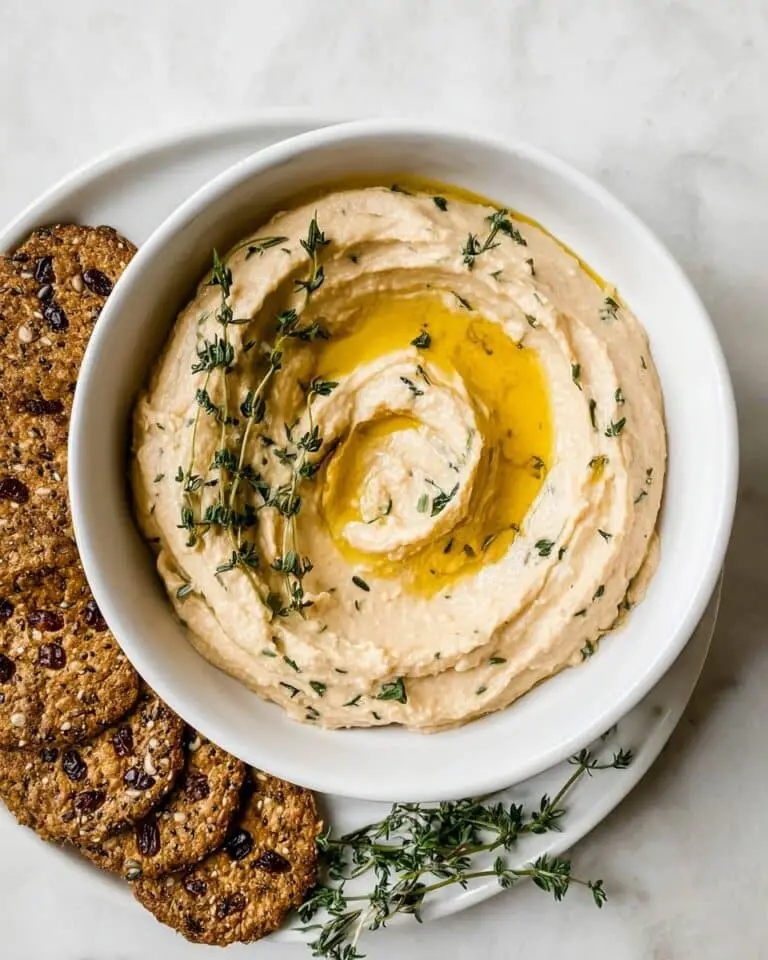 Creamy White Bean Dip with Lemon and Thyme Recipe