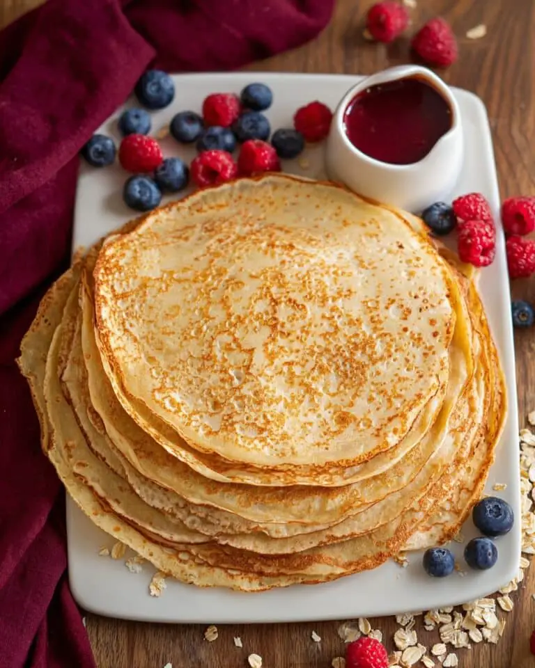 Healthy Oat Flour Crepes Recipe