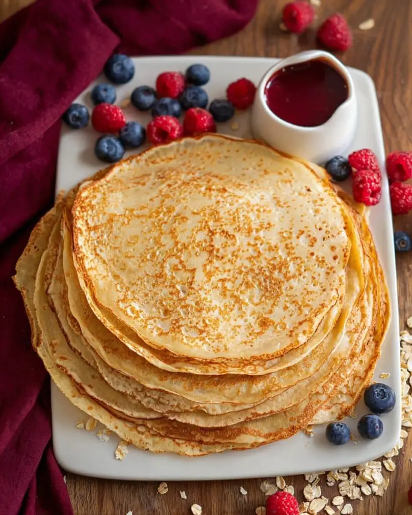 Healthy Oat Flour Crepes Recipe
