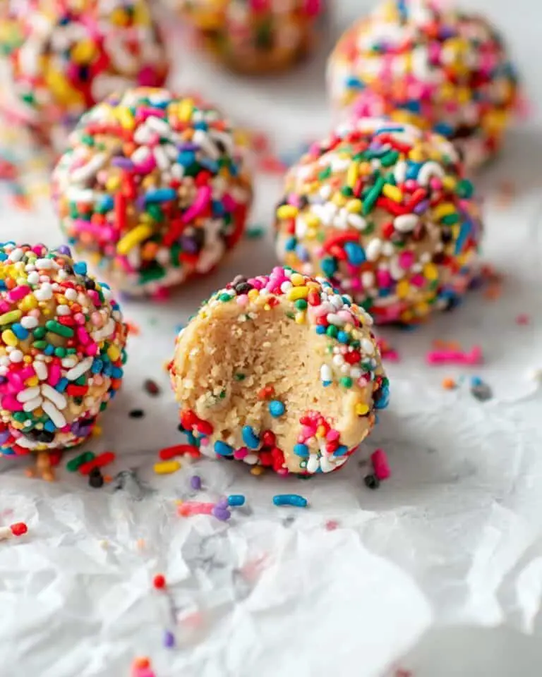 Cake Batter Protein Balls Recipe