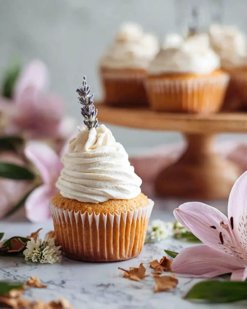 Lavender Honey Cupcakes with Honey Buttercream Recipe