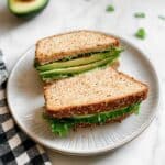Toasted Avocado-Tofu Sandwich with Sautéed Onions Recipe