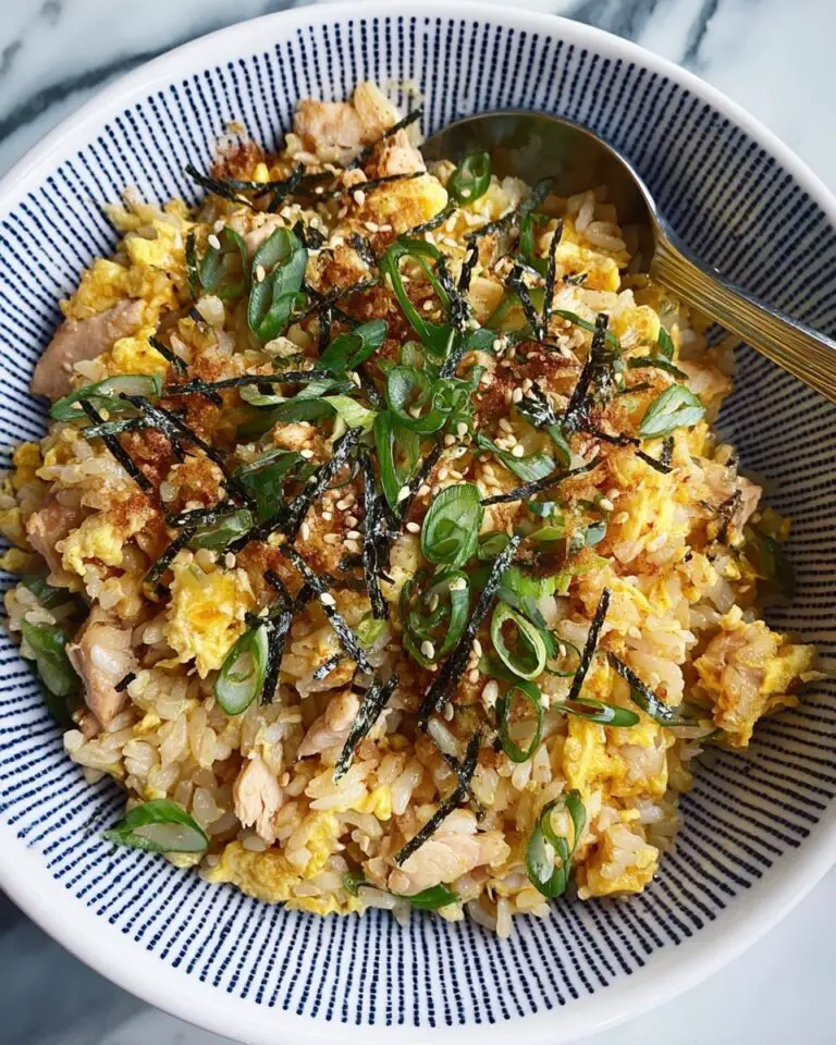 Rice Cooker Salmon and Egg Fried Rice Recipe