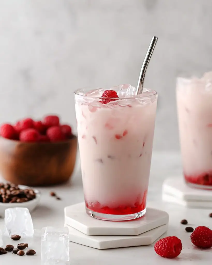 Vanilla Raspberry Iced Latte Recipe