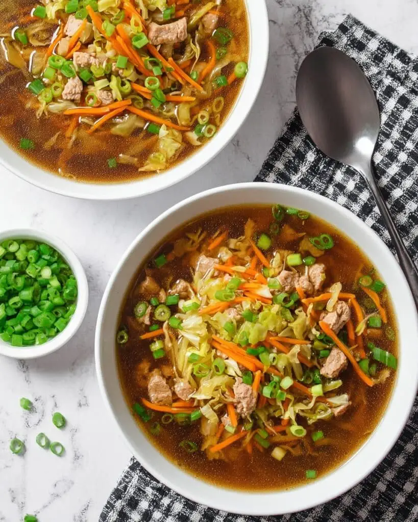 Chicken Egg Roll Soup Recipe