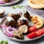 Chicken Kofta with Yogurt Sauce Recipe
