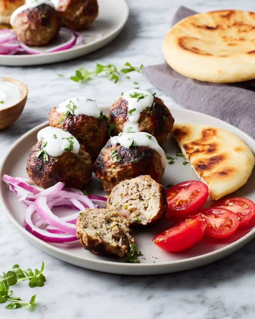 Chicken Kofta with Yogurt Sauce Recipe