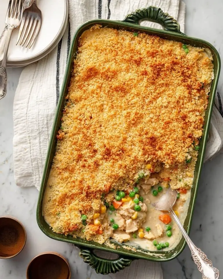 Crustless Chicken Pot Pie Recipe