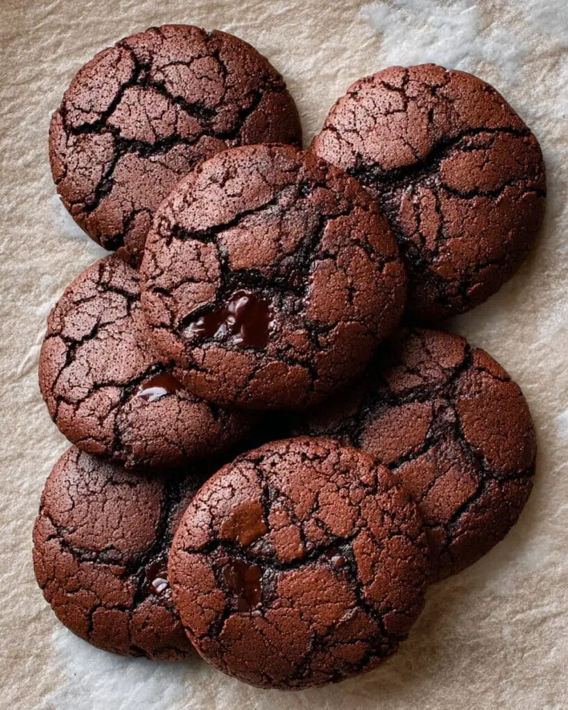 Double Chocolate Chickpea Flour Cookies Recipe