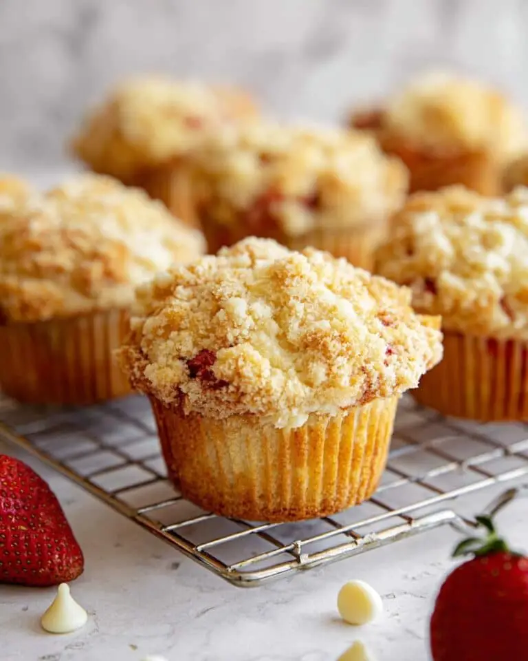 Strawberry White Chocolate Muffins Recipe