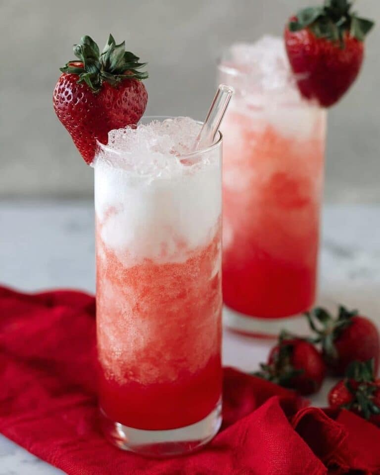 Creamy Strawberry Italian Soda Recipe