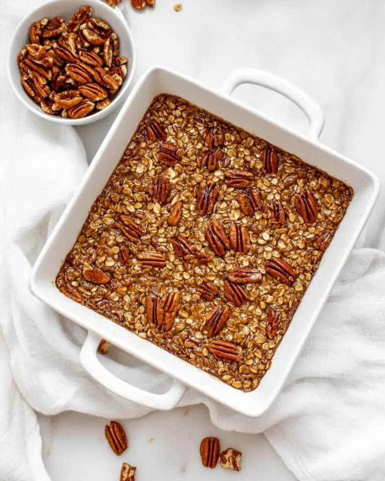 Pecan Pie Baked Oatmeal (Gluten-Free, Vegan-Friendly) Recipe