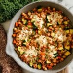 Ground Turkey Zucchini Chickpea Skillet Recipe