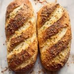 Crusty Homemade Italian Herb Cheese Bread Recipe