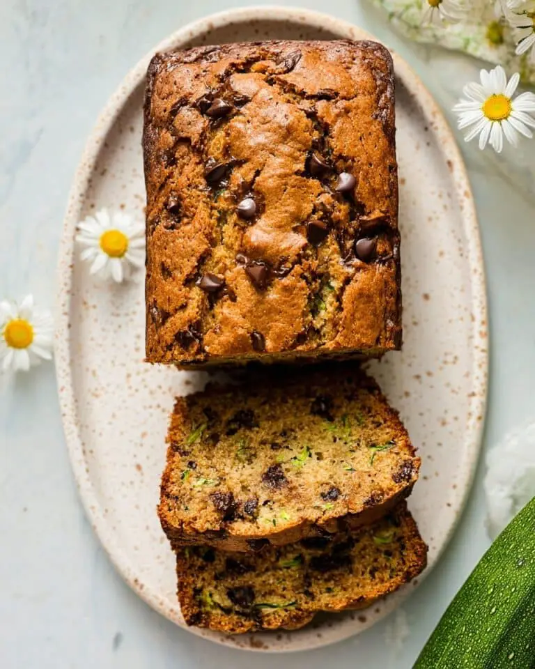 Vegan Zucchini Bread with Chocolate Chips and Walnuts Recipe